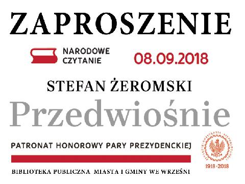 Narodowe czytanie powieści Stefana Żeromskiego Przedwiośnie