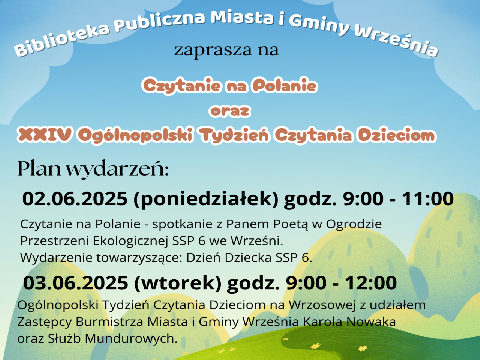 XXIV Ogólnopolski Tydzień Czytania Dzieciom
